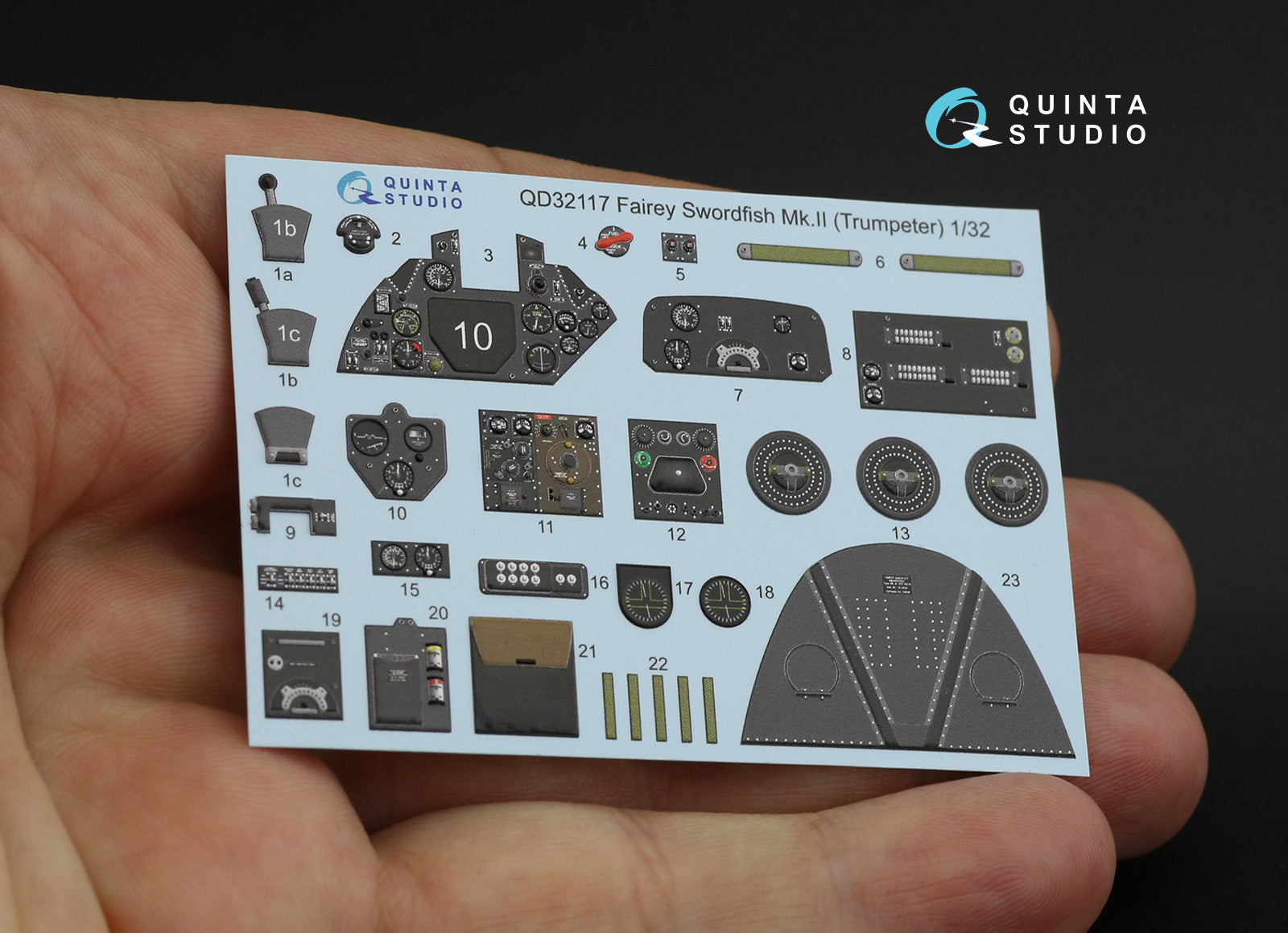 Quinta Studio - 1/32 Fairey Swordfish Mk.II QD32117 for Trumpeter kit