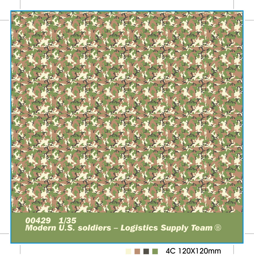 00429 - Trumpeter - 1/35 Modern U.S. soldiers – Logistics Supply Team (5 Figures)