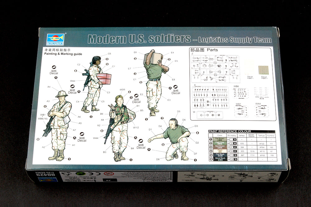 00429 - Trumpeter - 1/35 Modern U.S. soldiers – Logistics Supply Team (5 Figures)