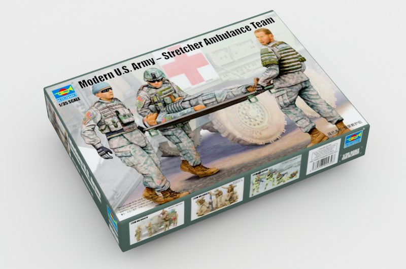 00430 - Trumpeter - 1/35 Modern U.S. Army – Stretcher Ambulance Team (4 Figures)