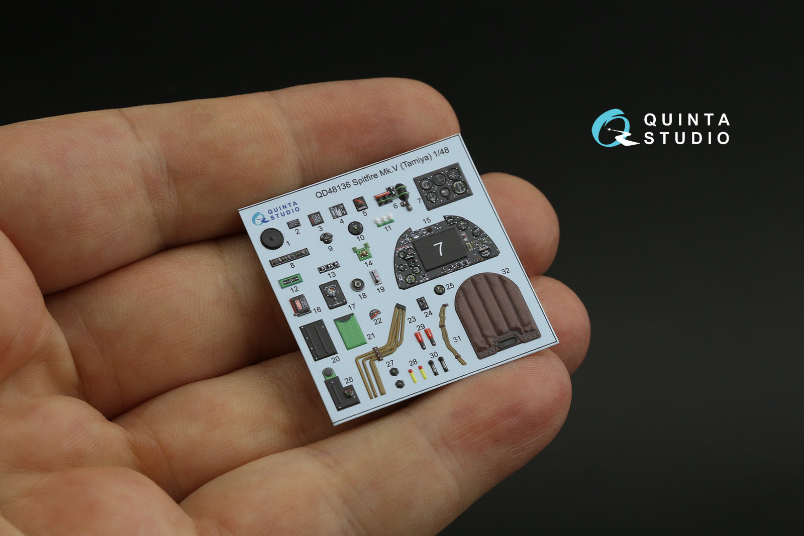 Quinta Studio - 1/48 Spitfire Mk.V QD48136 for Tamiya kit