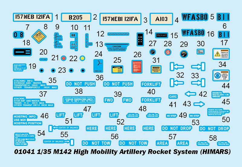 01041 - Trumpeter 1/35 - US M142 High Mobility Artillery Rocket System (HIMARS)