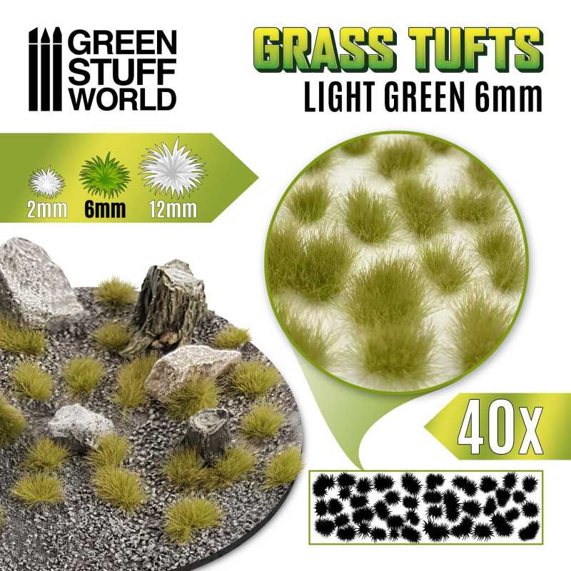 10662 - Grass TUFTS 6mm - LIGHT GREEN