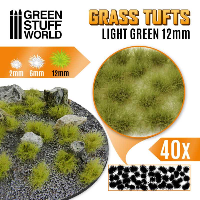 10666 - Grass TUFTS 12mm XL - LIGHT GREEN