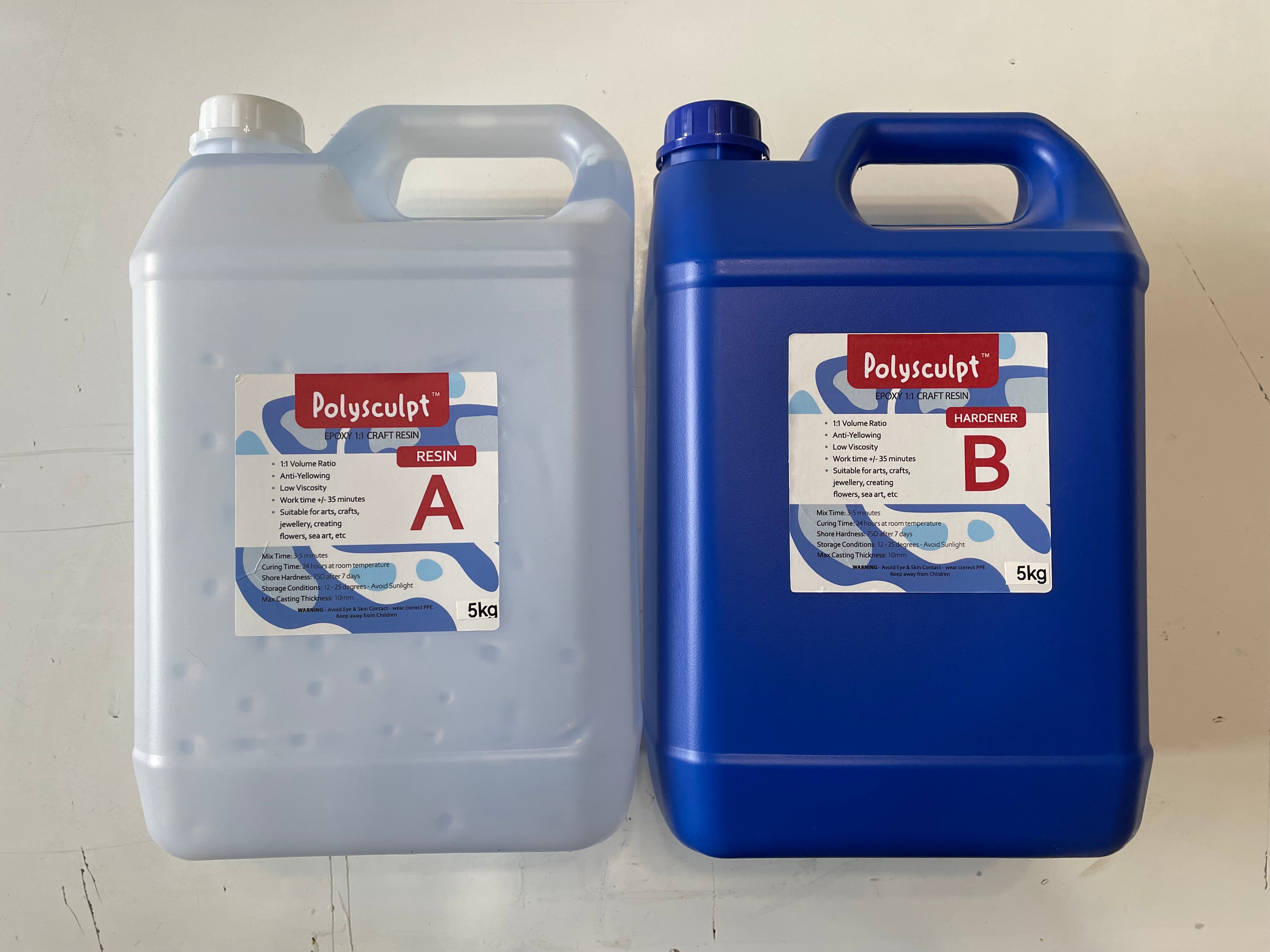 Polysculpt Craft Epoxy Resin (10kg) A 5kg and B 5kg