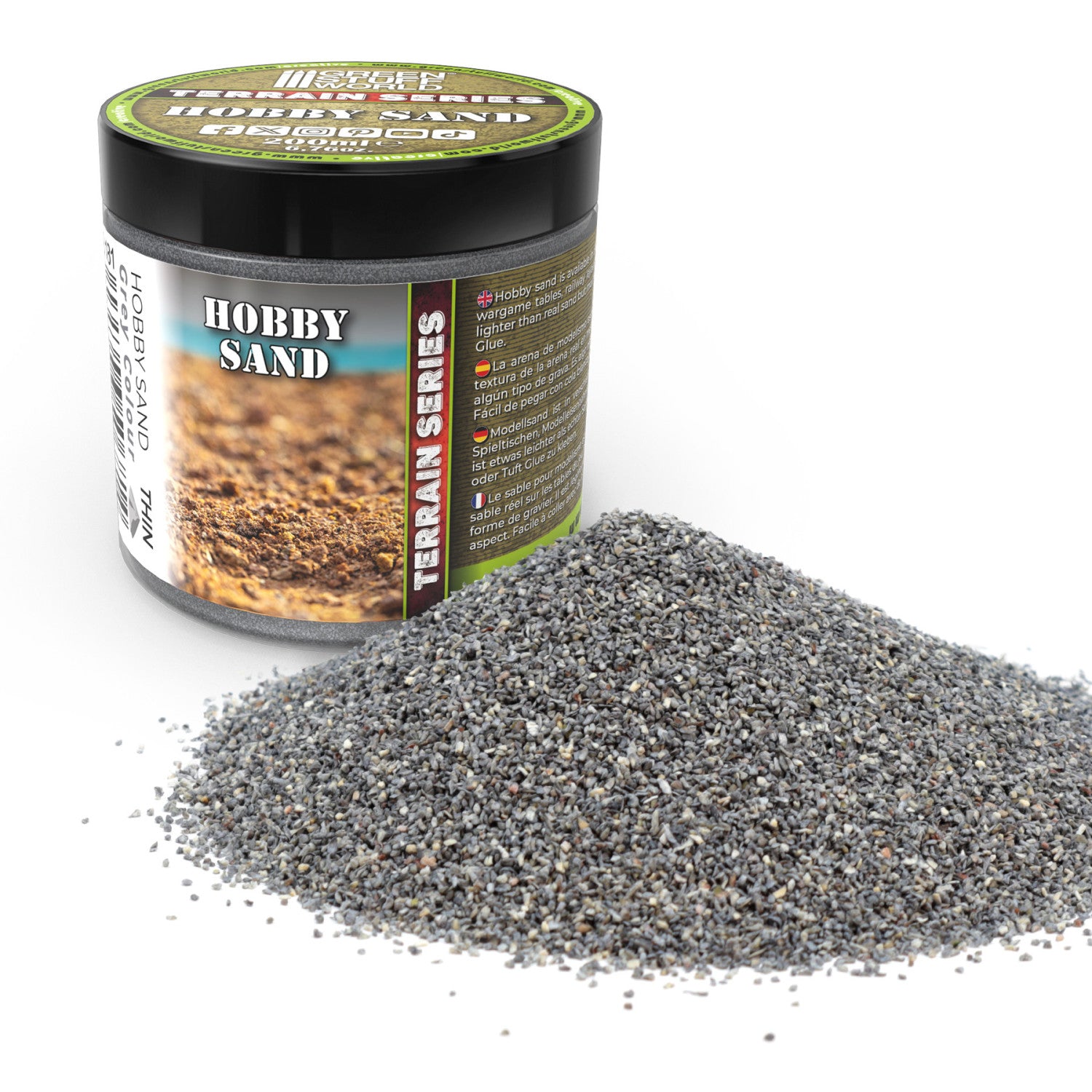 11181 - Thin Hobby Sand - Dark Grey (200ml)
