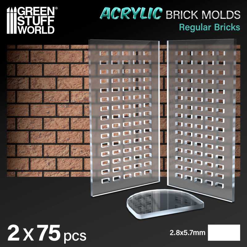 12560 - Acrylic Molds - Bricks (Pack of 2)