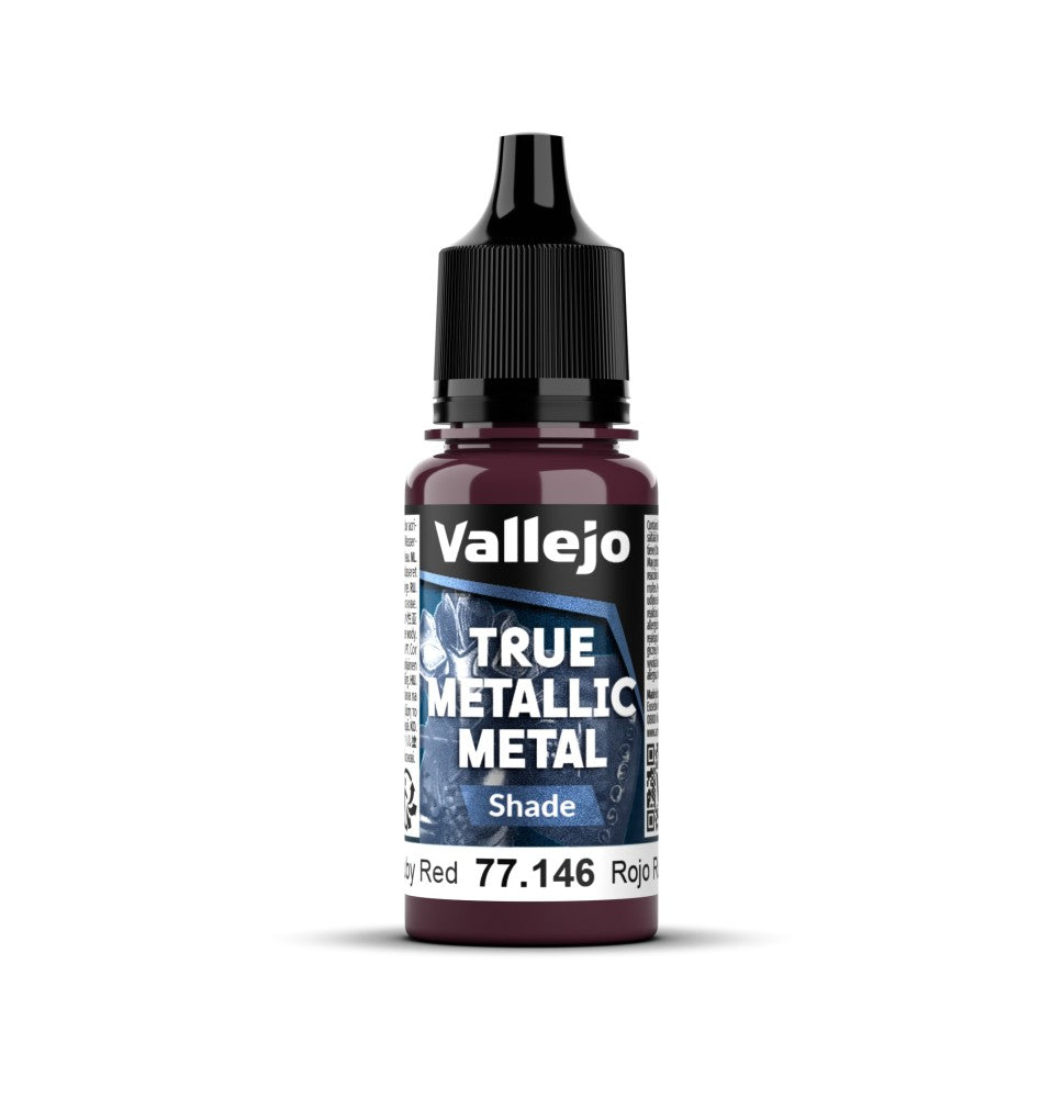 77.146 - Ruby Red - Vallejo True Metallic Metal (18ml) - Shade