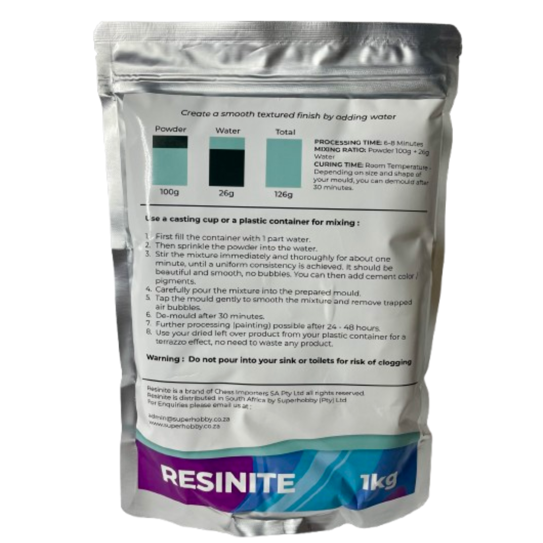 Resinite Extra White Resin Casting Powder 1 kg