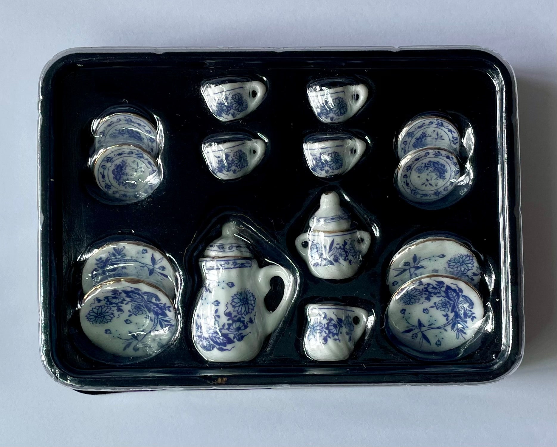 1:12 - Mini Ceramic tea set - 15 piece set