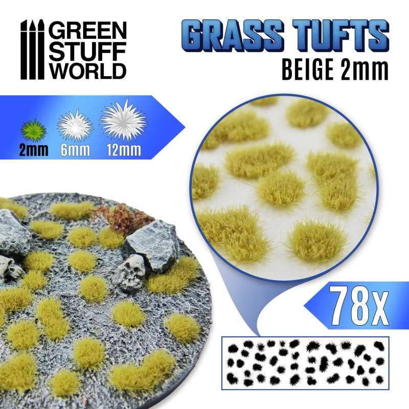 2339 - Grass Tufts - Beige - 2mm