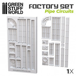 2105 - Factory Set Pipe Circuits Silicone Mould