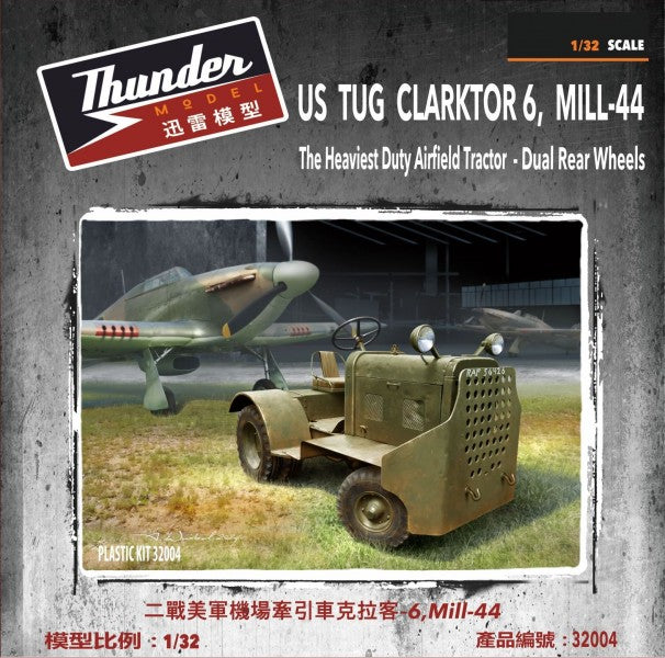 TM32004- Thunder Model – 1/32 US Army Clarktor-6 Tug Mill-44 dual wheels