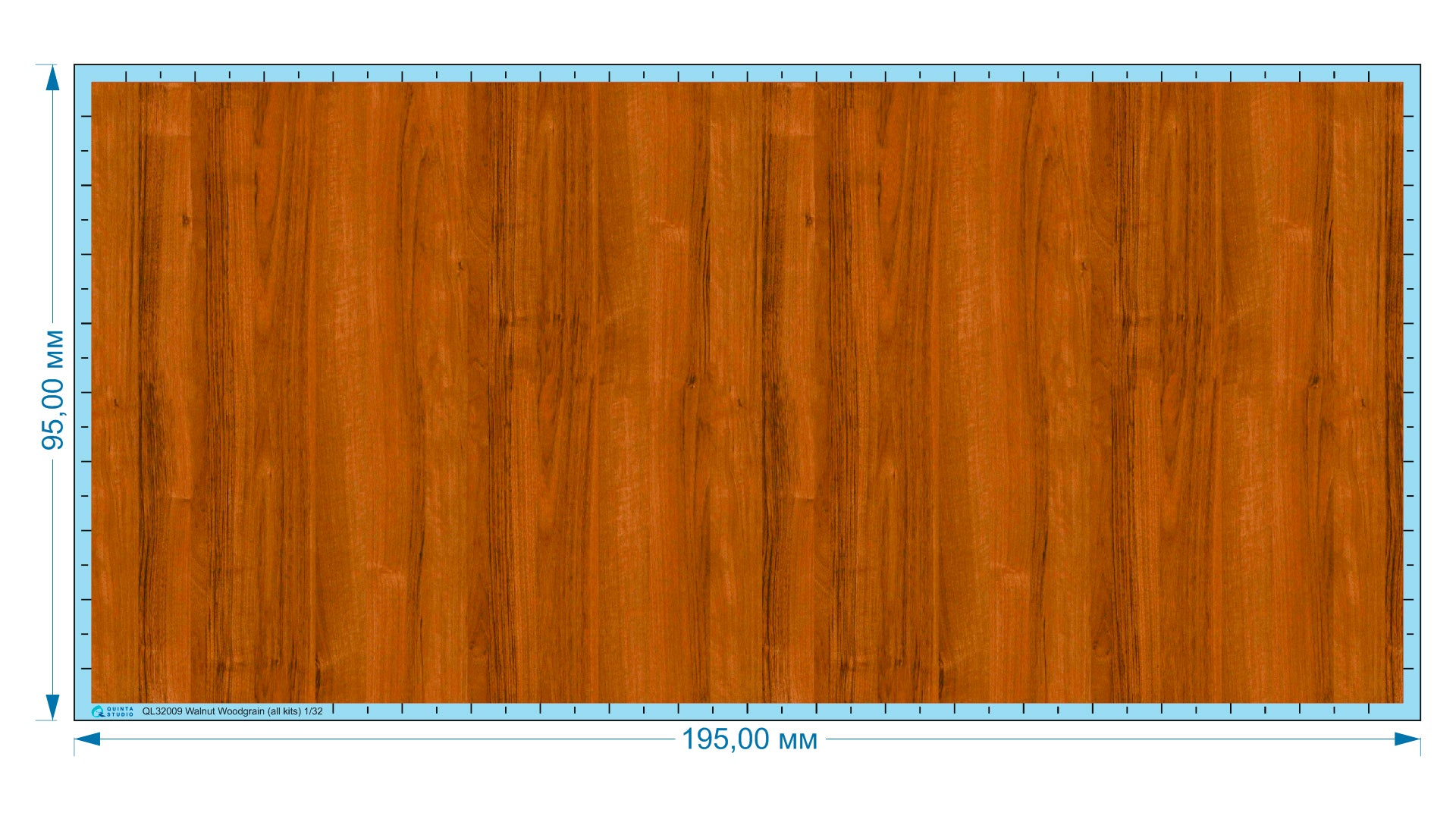 Quinta Studio - 1/32 Walnut Woodgrain QL32009 for all Kits