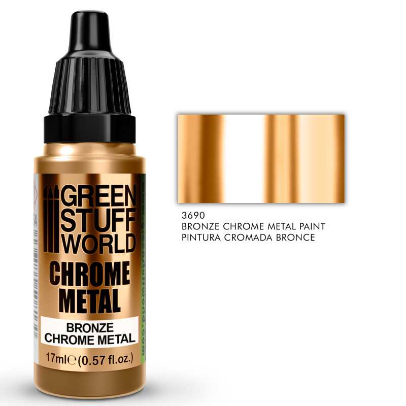 3690 - Chrome Metal Paint - BRONZE COLOR 17ml