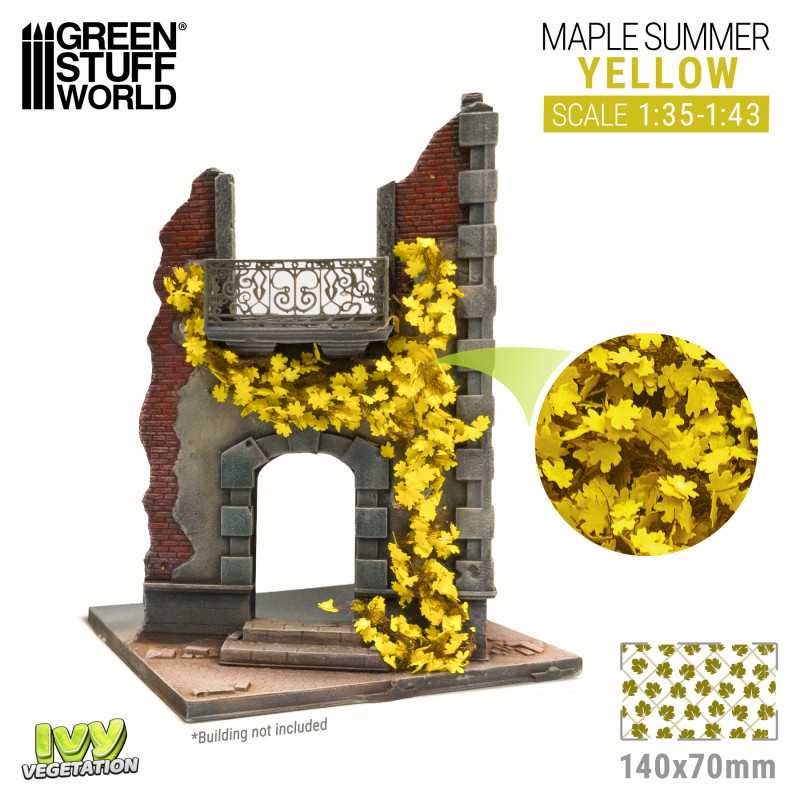 4642 - Ivy Foliage Sheets - Maple Autumn 1:35/1:43 - Yellow Maple - Large