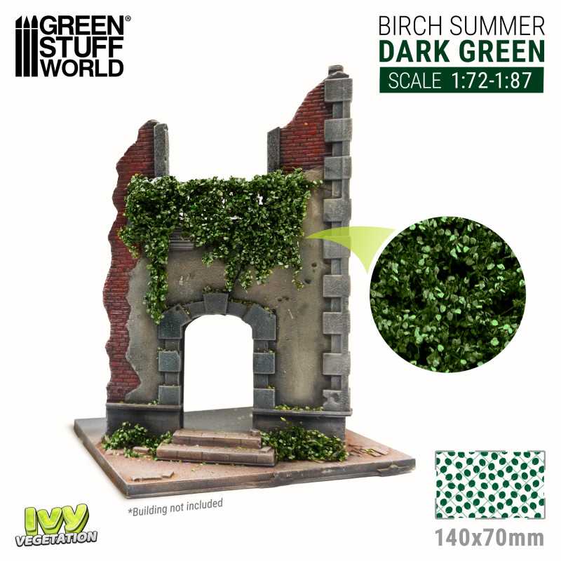 4647 - Ivy Foliage - Dark Green Birch - Small