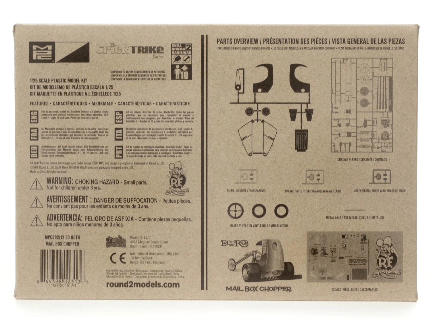 MPC892 - 1:25 Ed Roth's Mail Box Clipper (Trick Trikes Series)