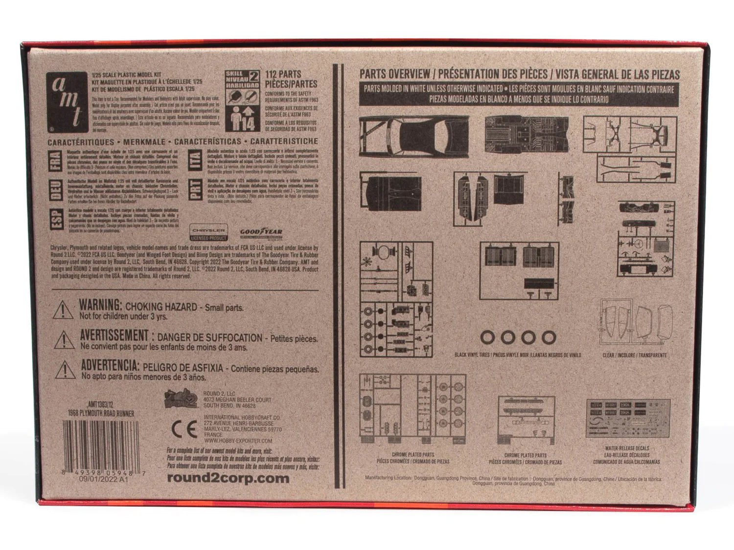 AMT1363 - 1:25 1968 Plymouth Road Runner Customizing Kit