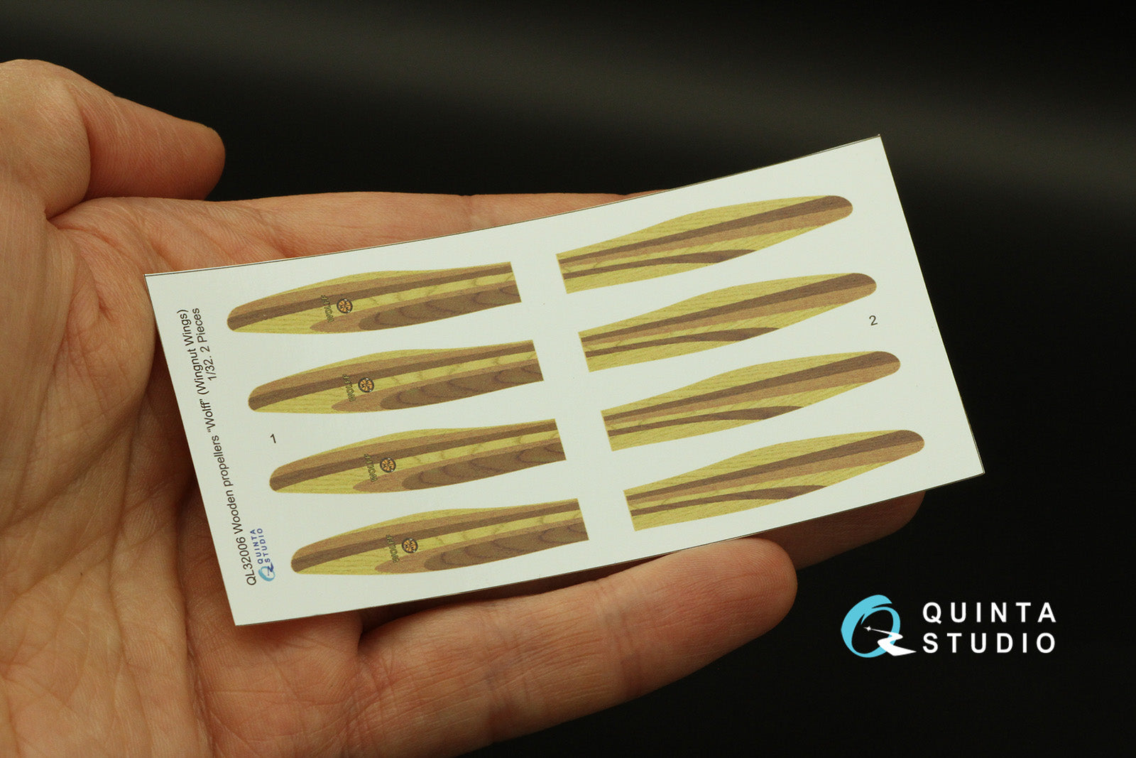 Quinta Studio - 1/32 Wooden Propellers Wolff QL32006 for WNW Kit