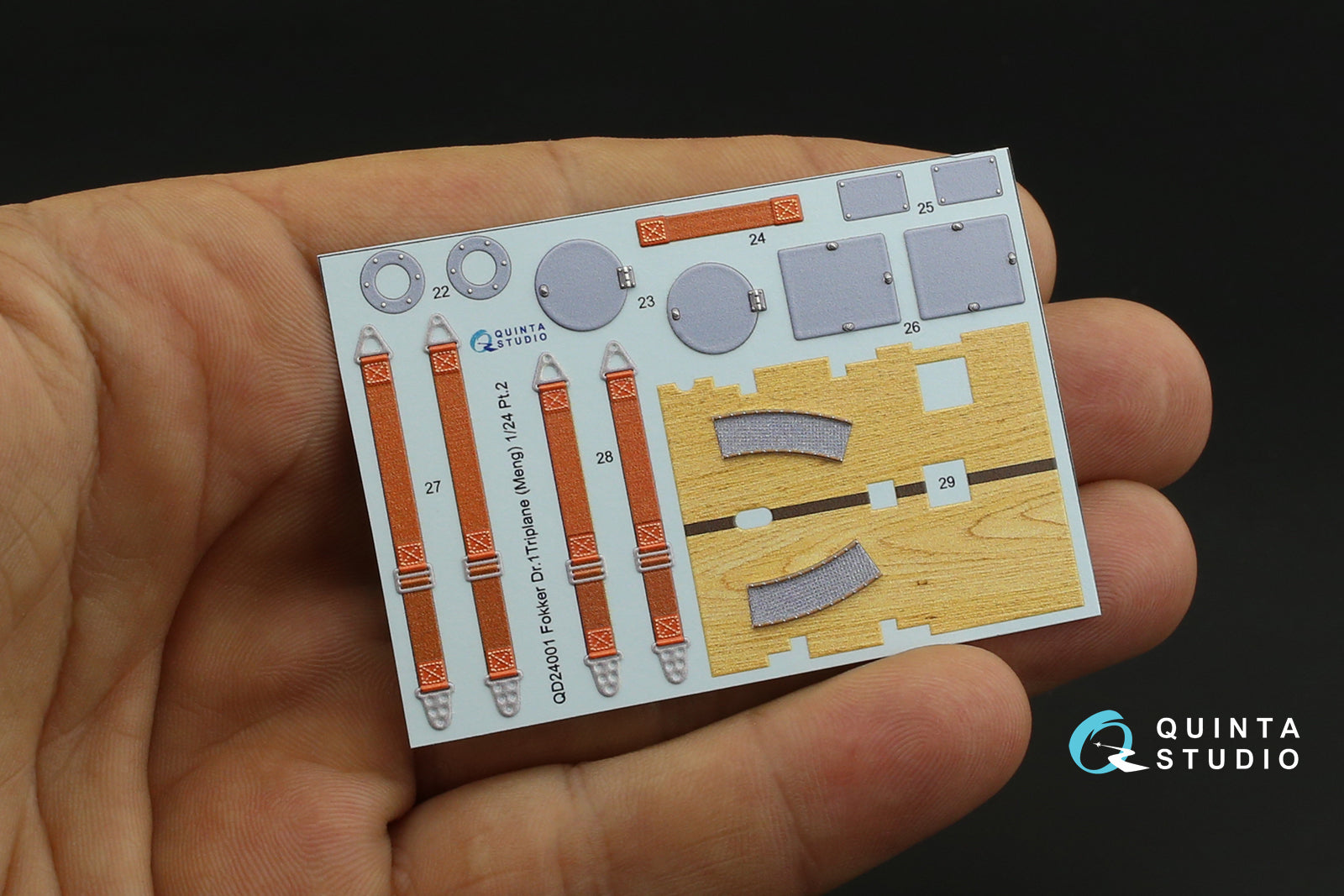 Quinta Studio - 1/24 Fokker Dr.1 QD24001 for Meng kit