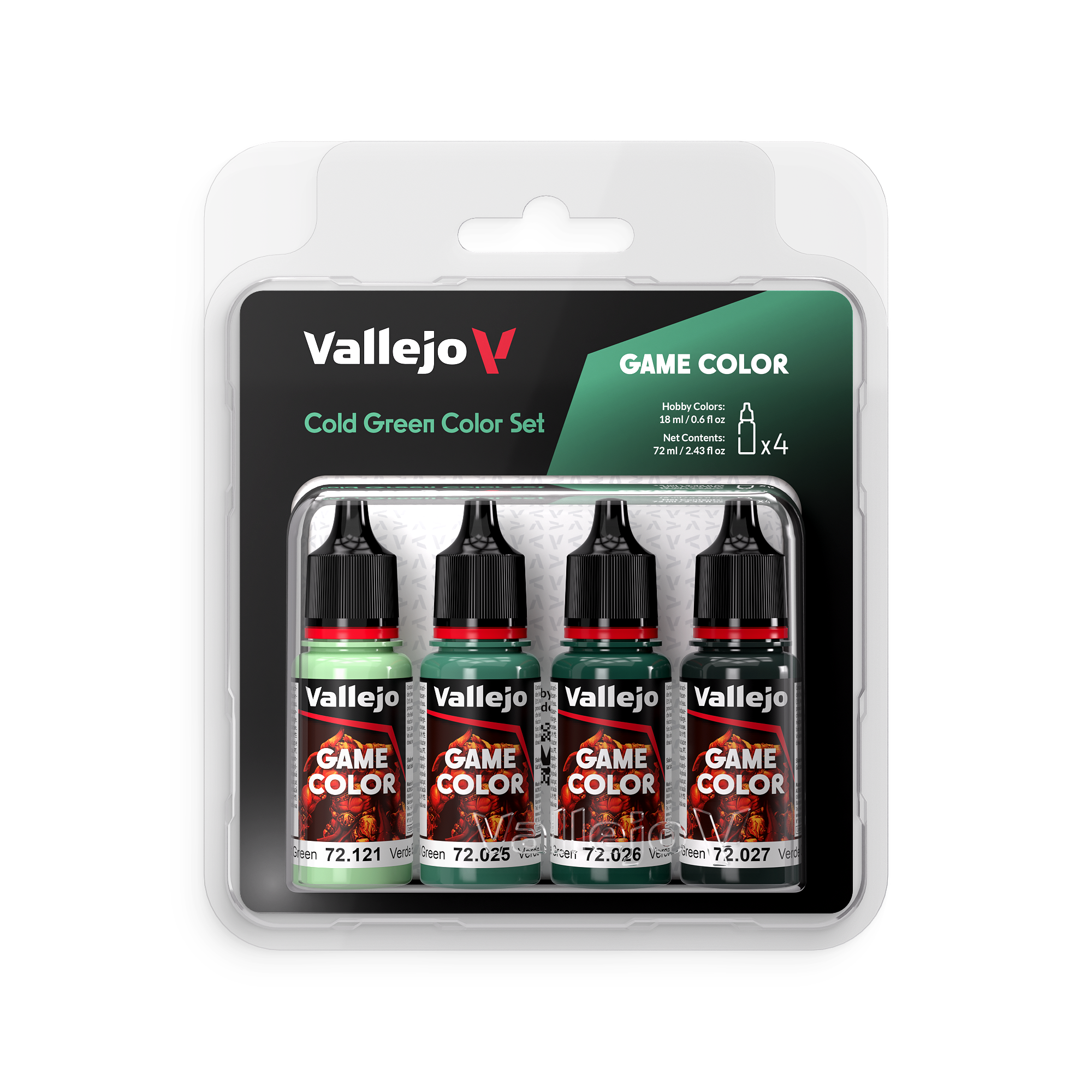 72.383 GAME COLOR SET: Cold Green Color Set (4x 18ml.)