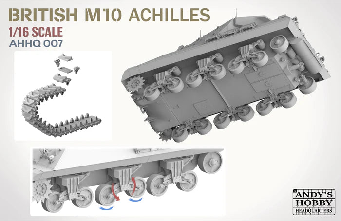 Andy's Hobby Headquarters AHHQ-007 - 1/16 British Achilles M10 IIc Tank Destroyer