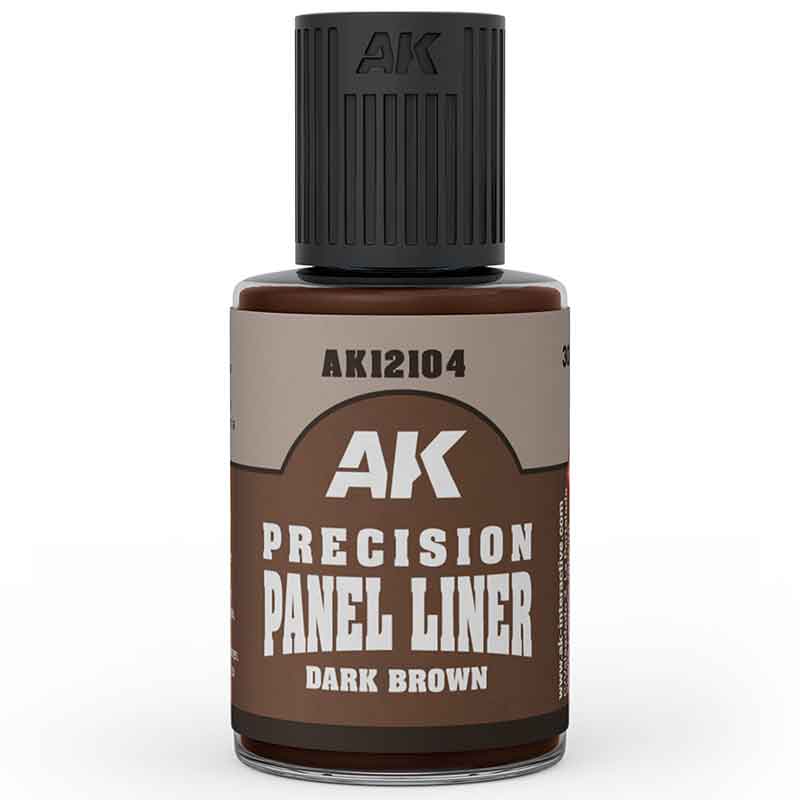 AK12104 - PRECISION PANELINER - DARK BROWN 30ML