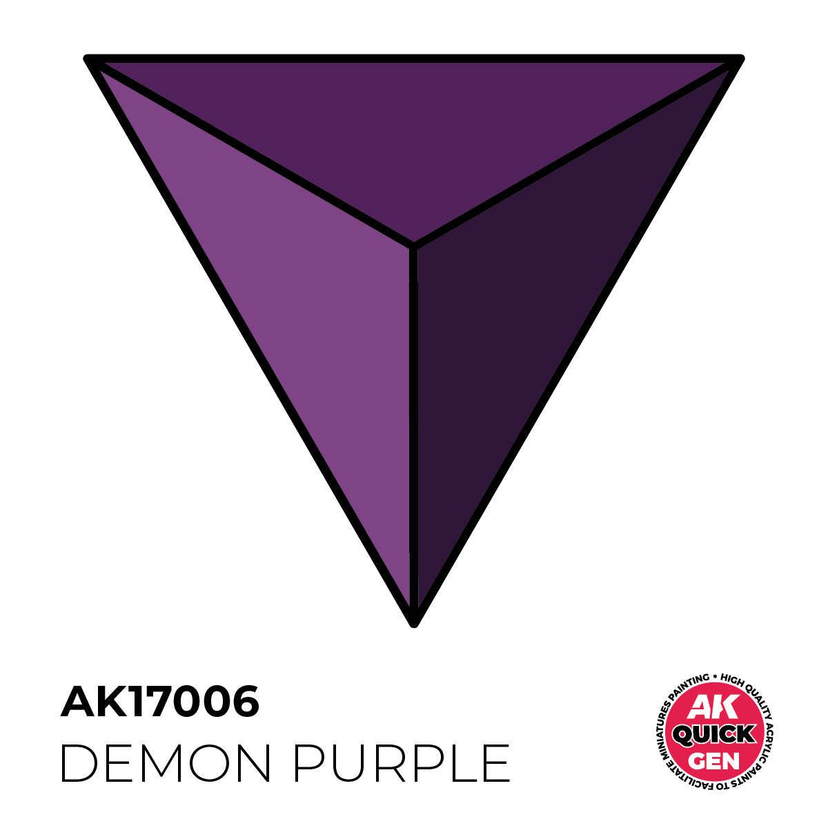AK17006 - DEMON PURPLE - 18ML - QUICK GEN COLOR