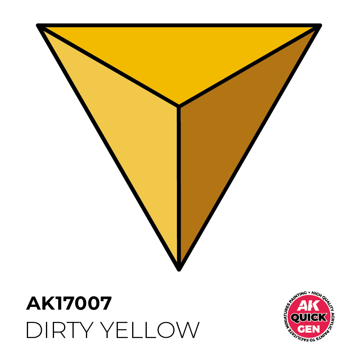 AK17007 - DIRTY YELLOW - 18ML - QUICK GEN COLOR