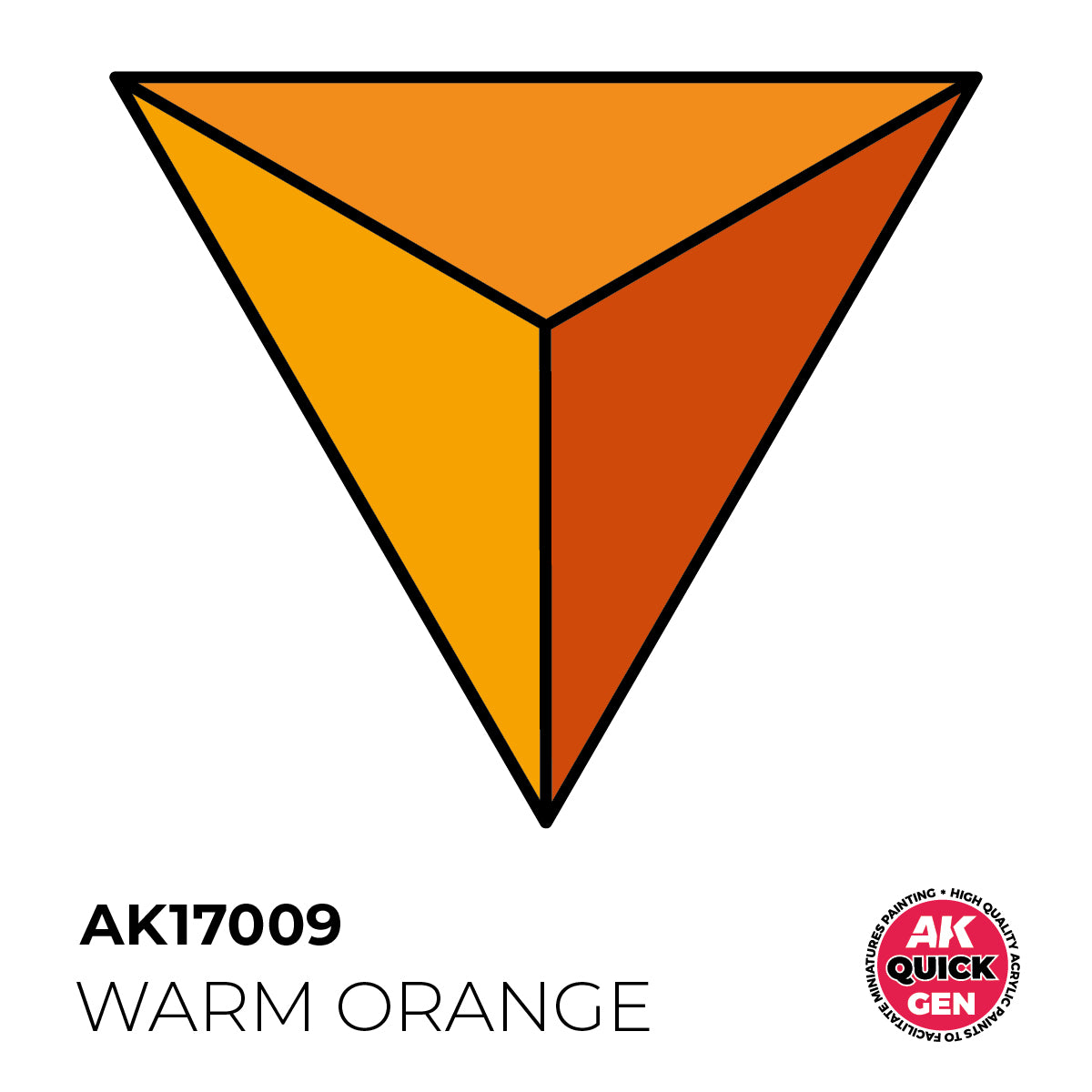 AK17009 - WARM ORANGE - 18ML - QUICK GEN COLOR