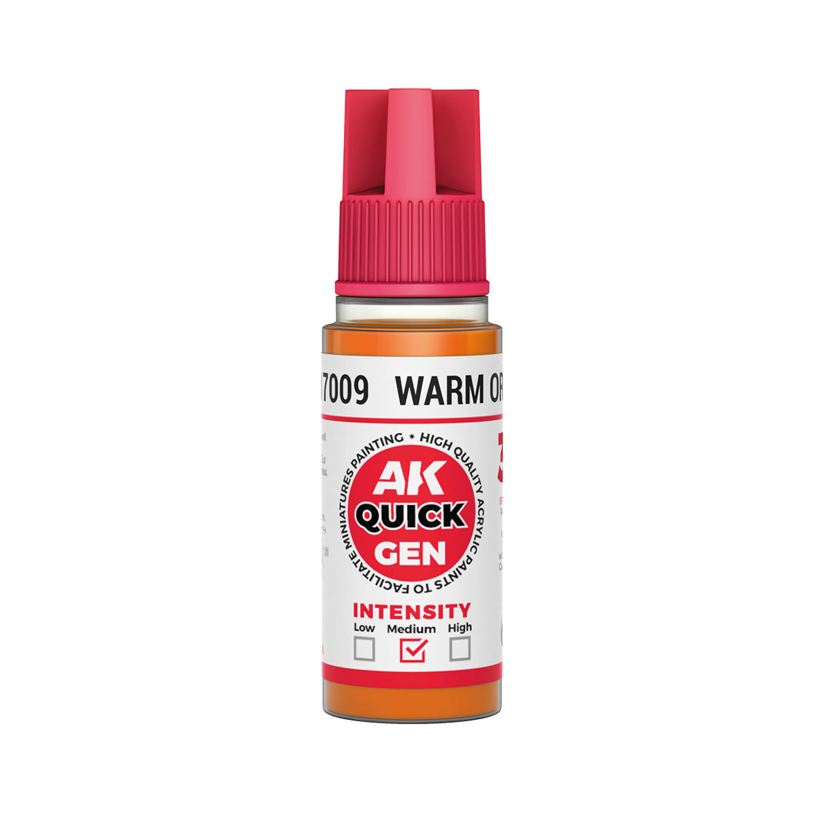 AK17009 - WARM ORANGE - 18ML - QUICK GEN COLOR