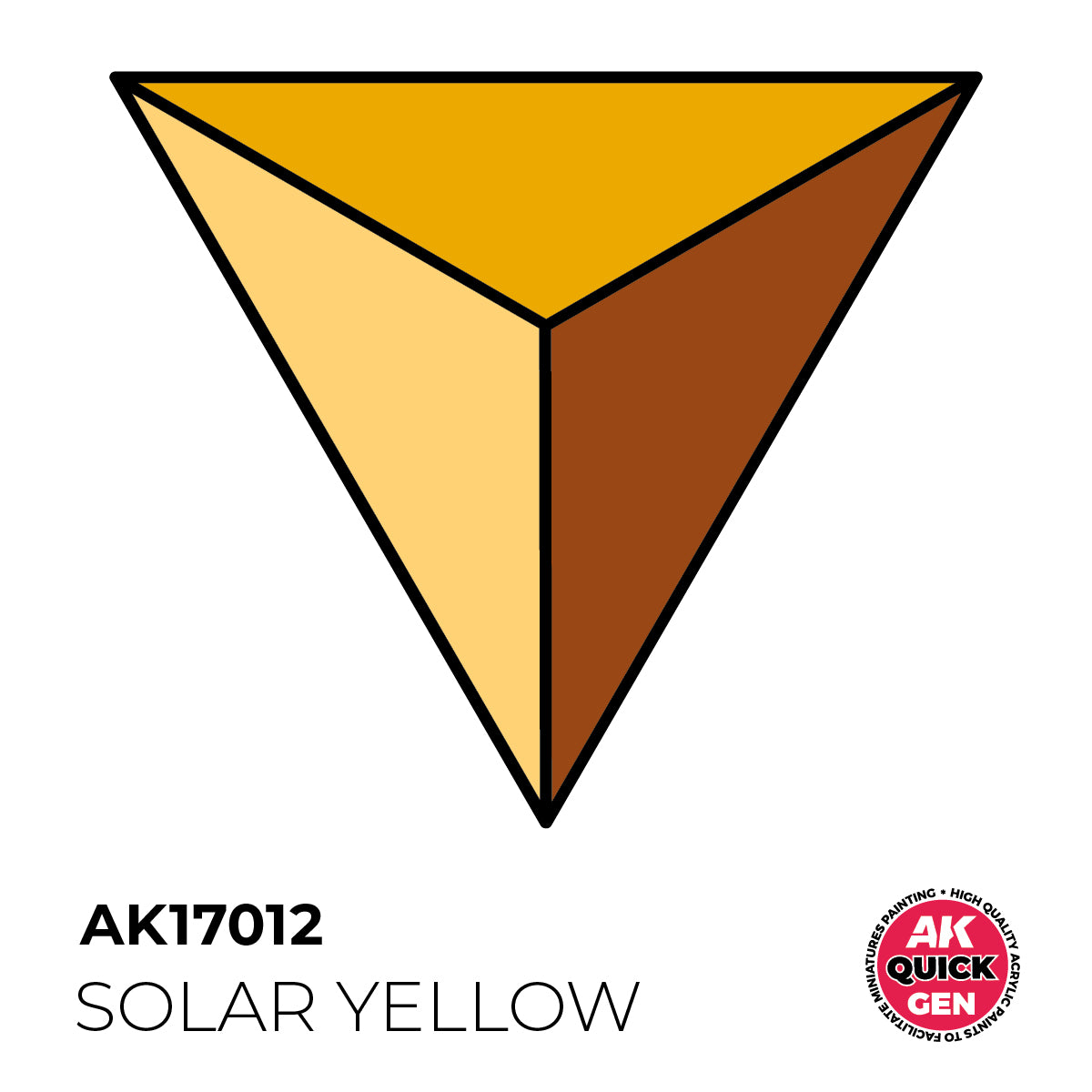 AK17012 - SOLAR YELLOW - 18ML - QUICK GEN COLOR