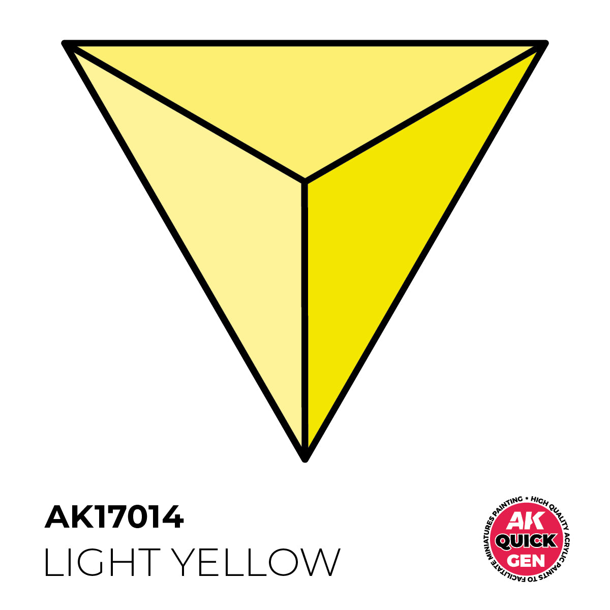 AK17014 - LIGHT YELLOW - 18ML - QUICK GEN COLOR
