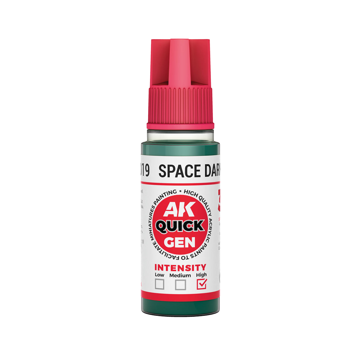 AK17019 - SPACE DARK GREEN - 18ML - QUICK GEN COLOR