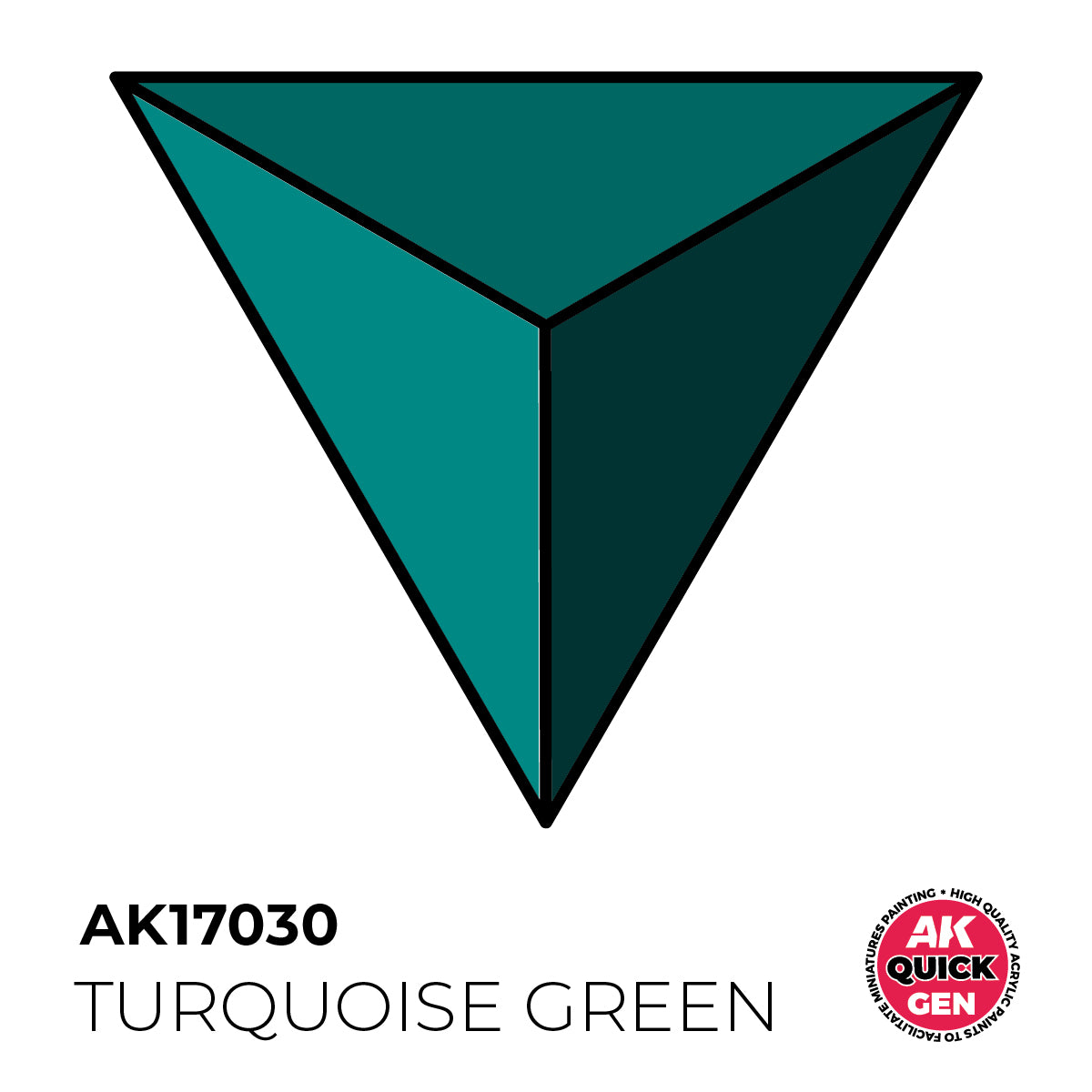 AK17030 -TURQUOISE GREEN - 18ML - QUICK GEN COLOR