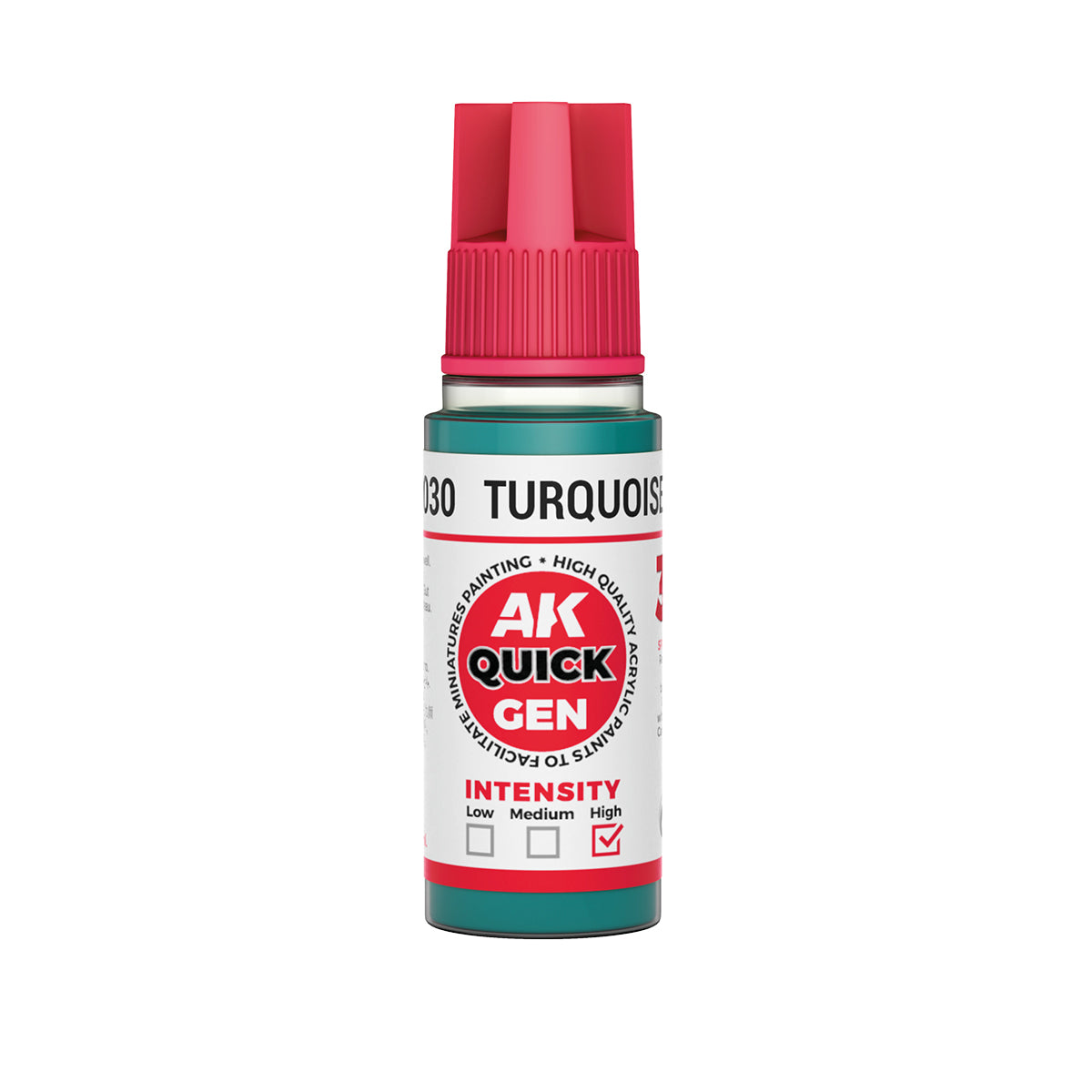 AK17030 -TURQUOISE GREEN - 18ML - QUICK GEN COLOR