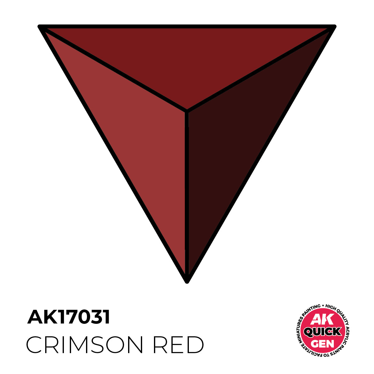 AK17031 - CRIMSON RED - 18ML - QUICK GEN COLOR