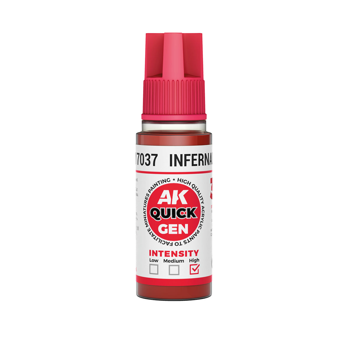 AK17037 - INFERNAL RED - 18ML - QUICK GEN COLOR