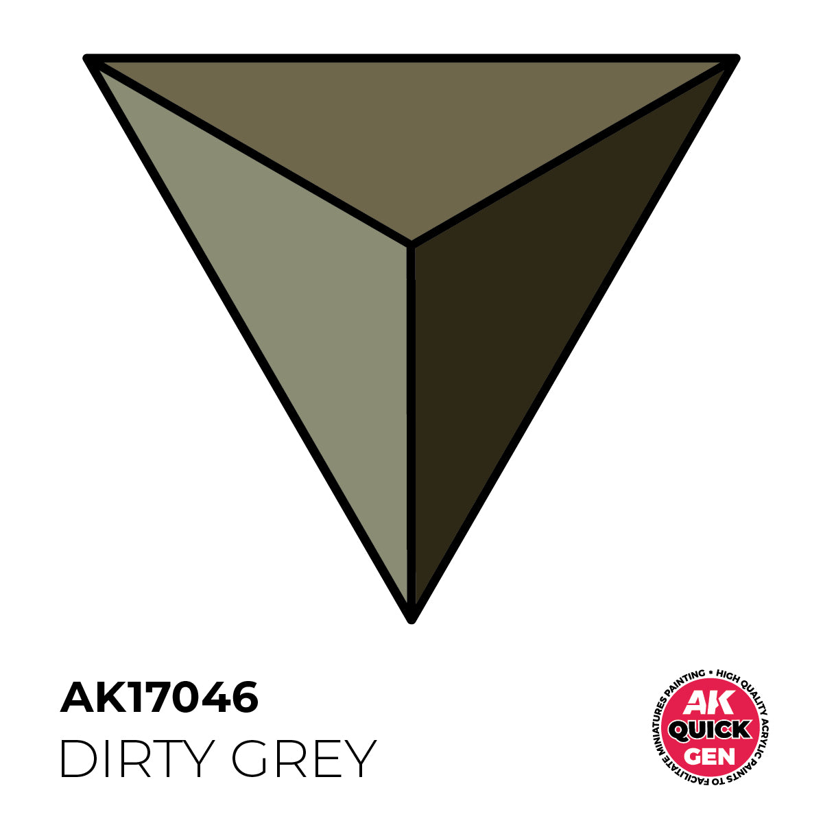 AK17046 - DIRTY GREY - 18ML - QUICK GEN COLOR