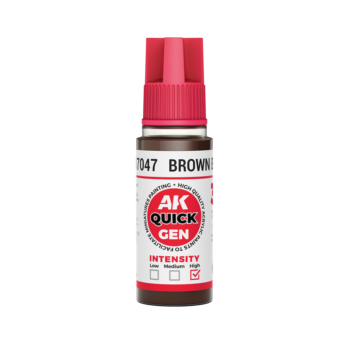 AK17047 - BROWN BLACK - 18ML - QUICK GEN COLOR