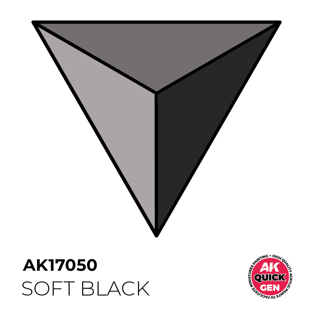 AK17050 - SOFT BLACK - 18ML - QUICK GEN COLOR