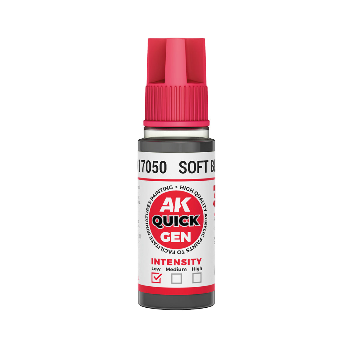 AK17050 - SOFT BLACK - 18ML - QUICK GEN COLOR