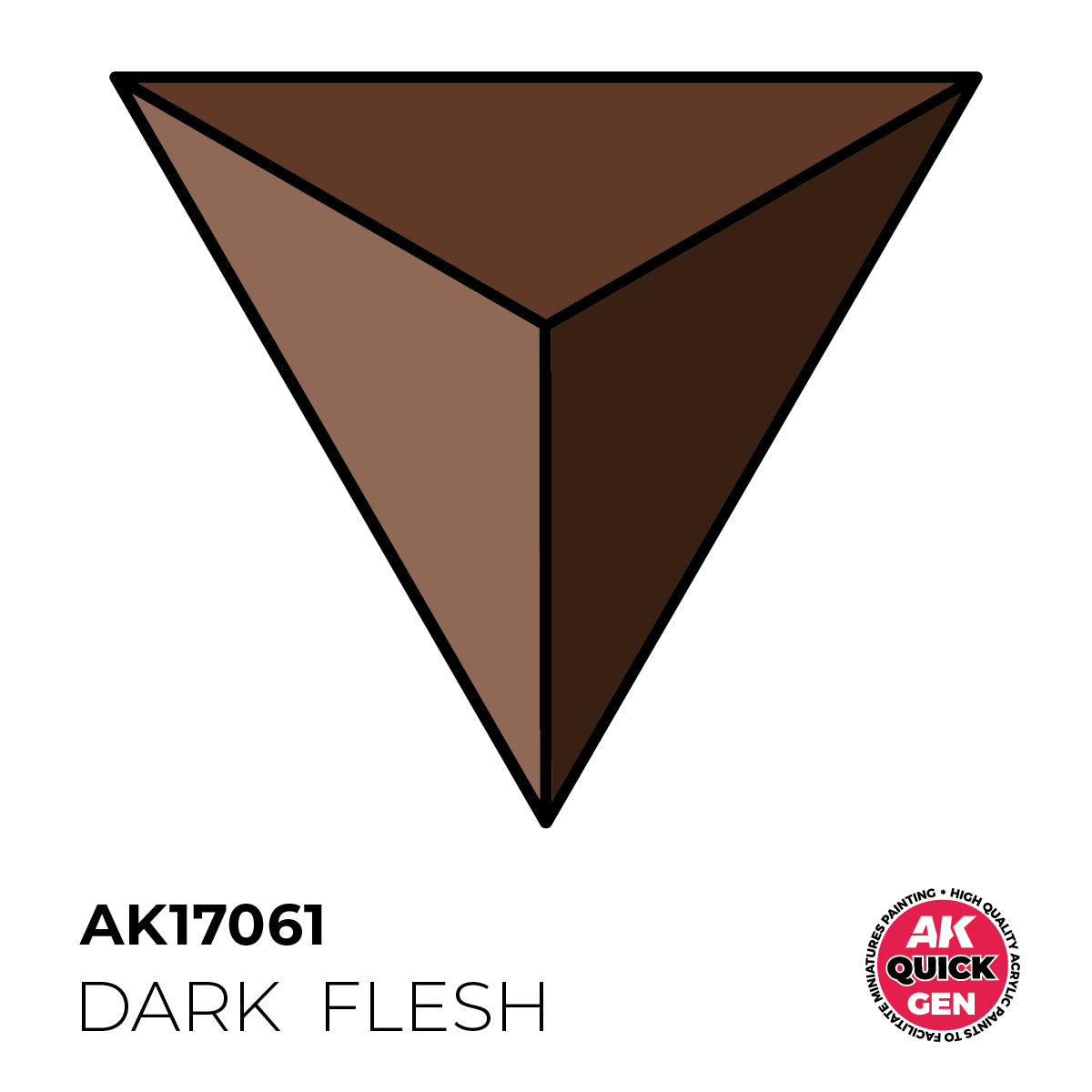 AK17061 - DARK FLESH- 18ML - QUICK GEN COLOR