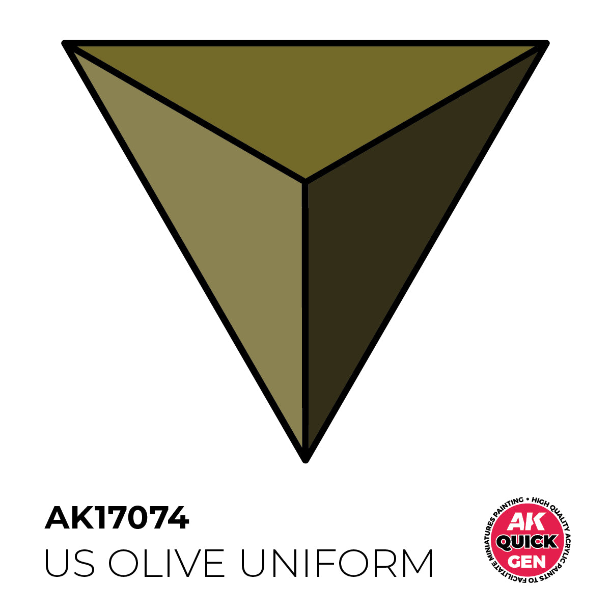 AK17074 - US OLIVE UNIFORM - 18ML - QUICK GEN COLOR