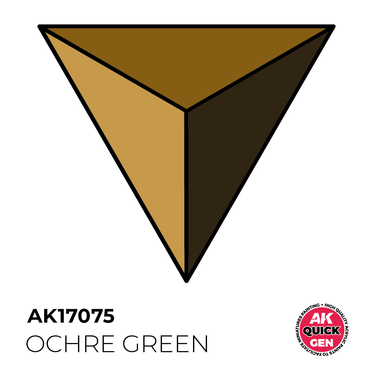 AK17075 - OCHRE GREEN - 18ML - QUICK GEN COLOR