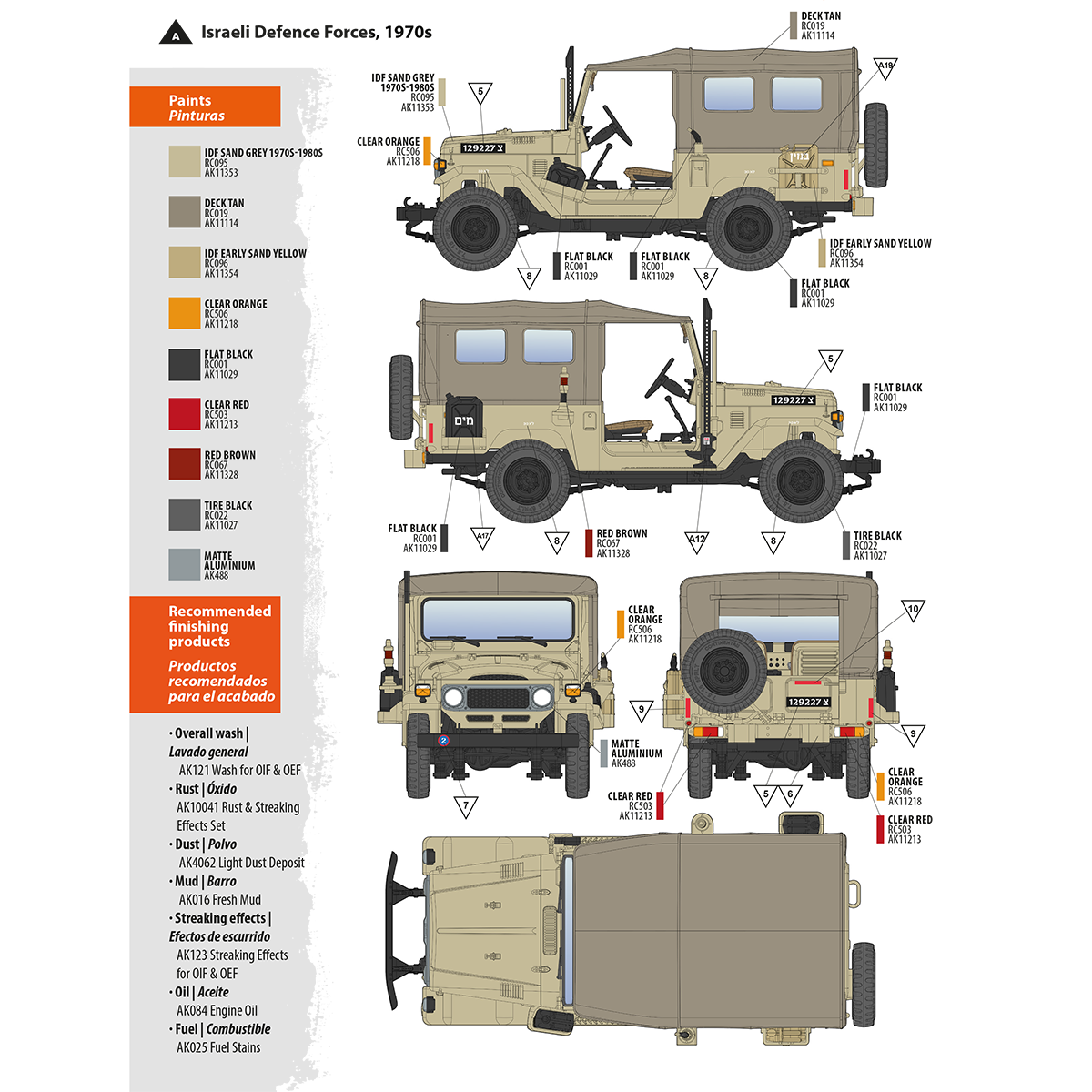 AK35004 -1/35 - FJ43 SUV with soft top - IDF & LAF