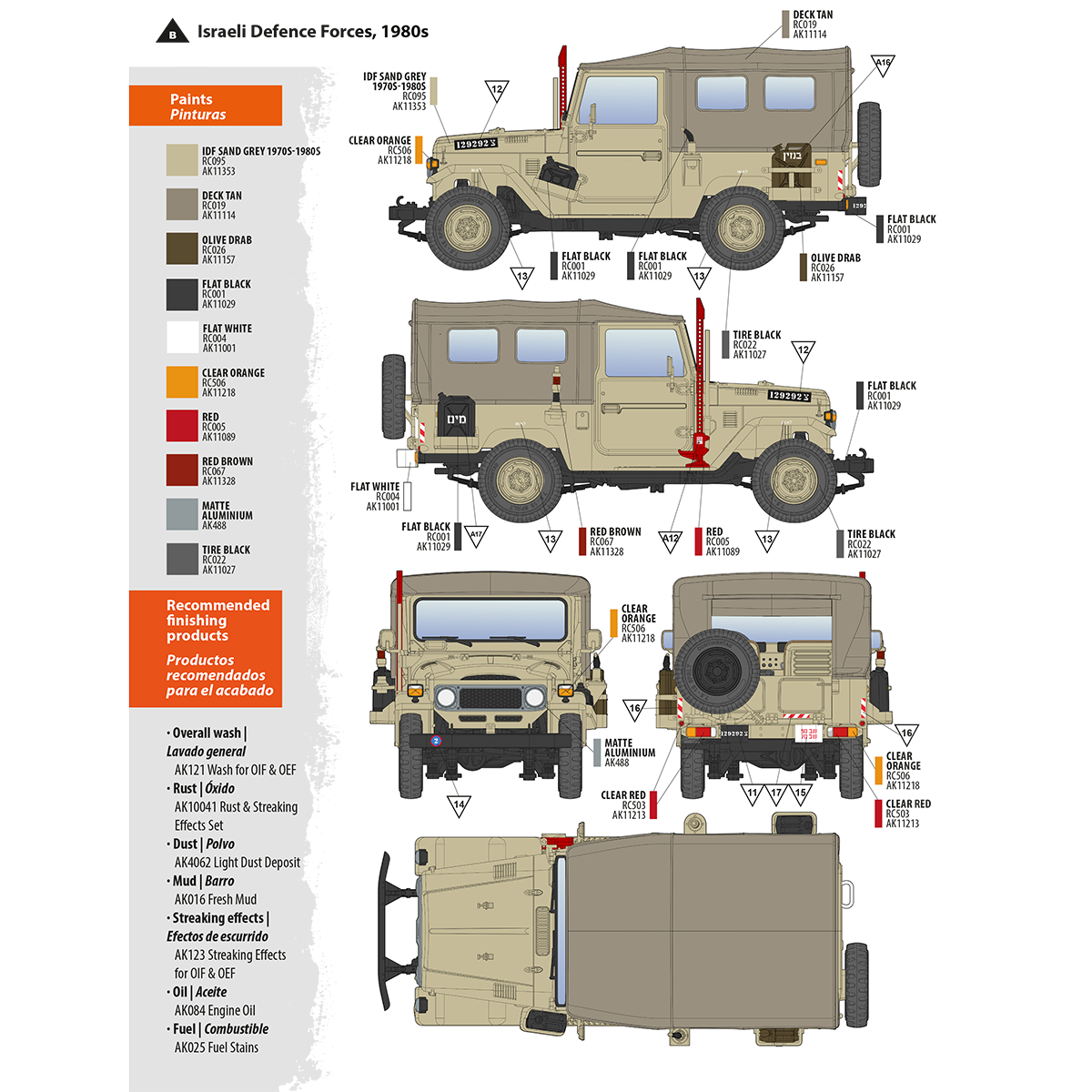 AK35004 -1/35 - FJ43 SUV with soft top - IDF & LAF