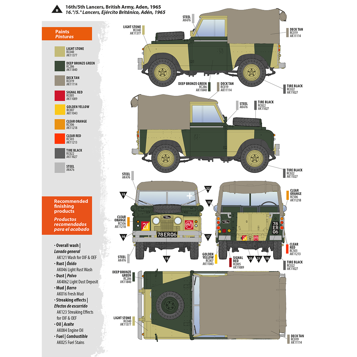 AK35012 - 1/35 -LAND ROVER 88 SERIES IIA ROVER 8