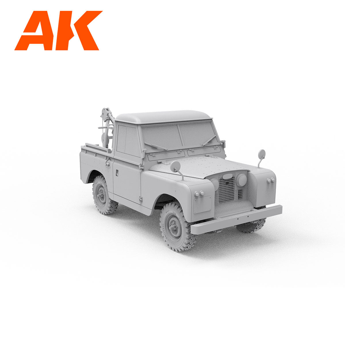 AK35014 - 1/35 -LAND ROVER 88 SERIES IIA CRANE-TOW TRUCK